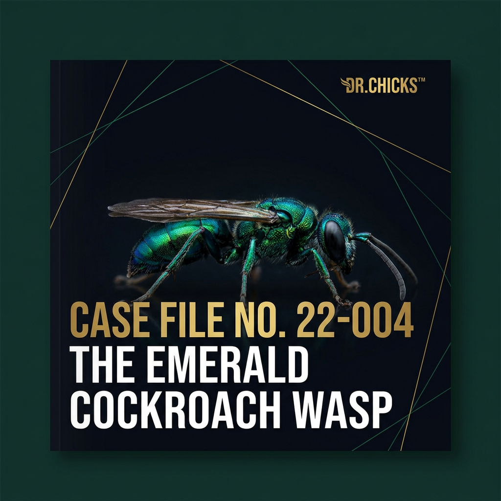 DR.CHICKS Case File 22-004 - The Emerald Cockroach Wasp cover