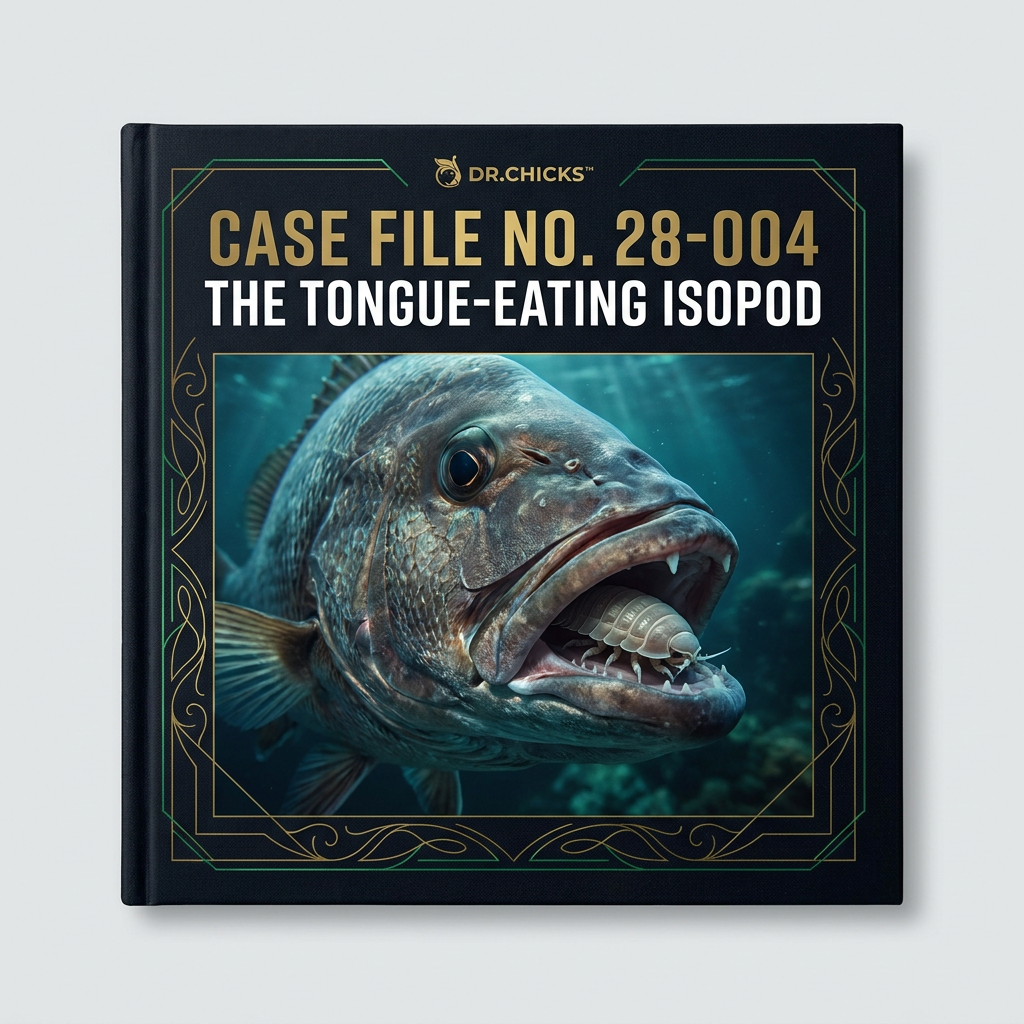 DR.CHICKS Case File 28-004 - The Tongue-Eating Isopod cover