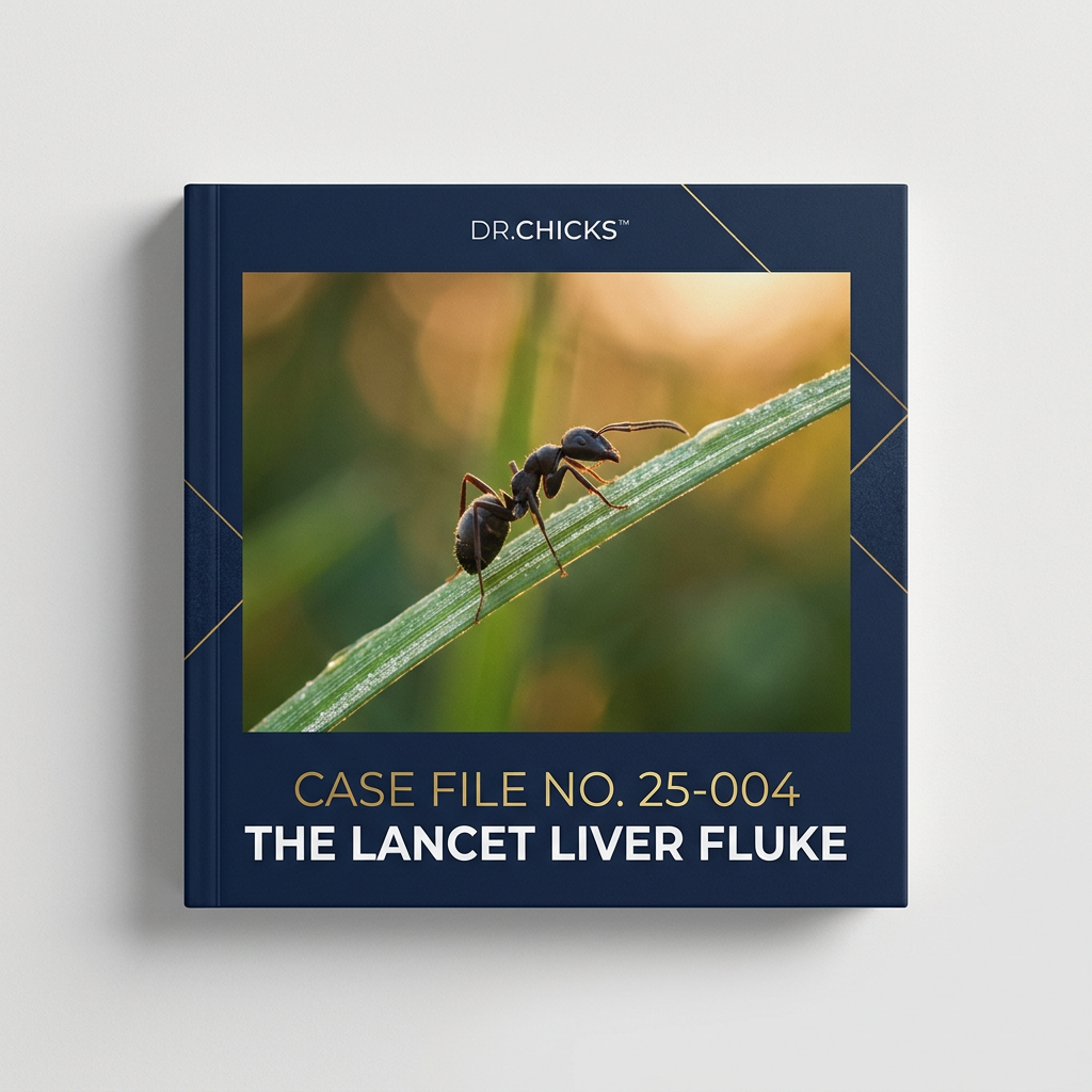 DR.CHICKS Case File 25-004 - The Lancet Liver Fluke cover